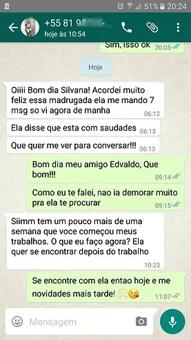 Print de conversa com a Astróloga Silvana no WhatsApp